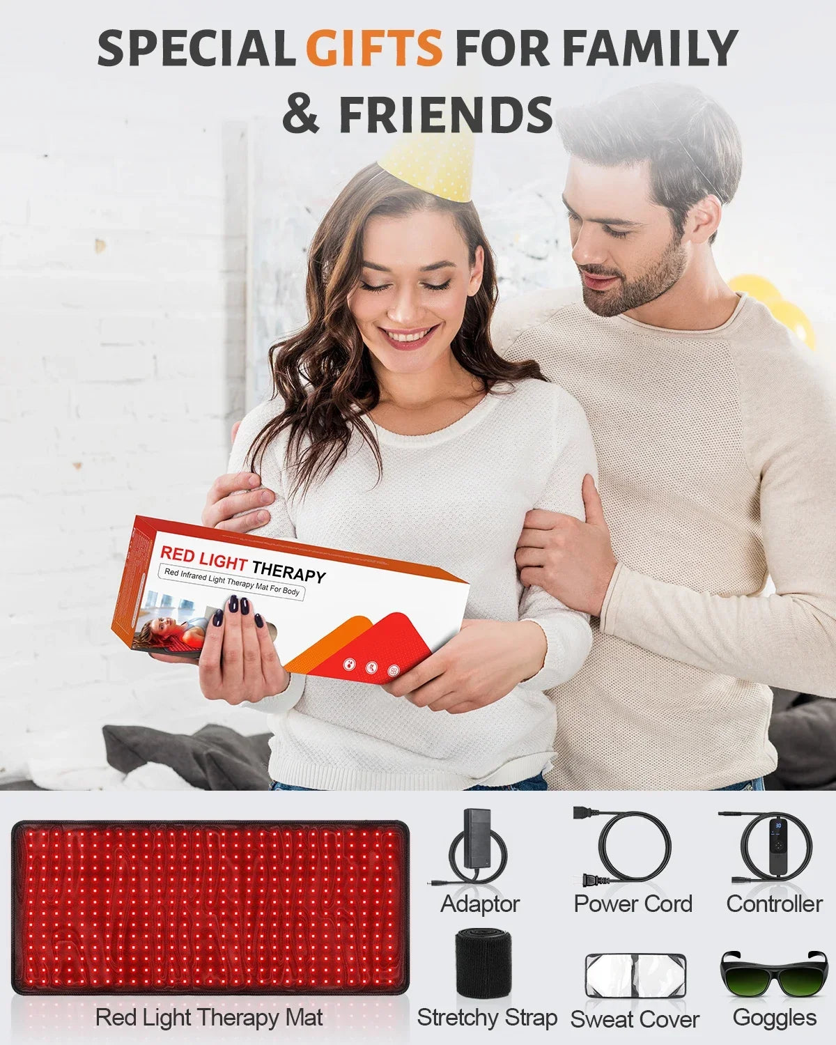 Astarexin Red Light Therapy Heating Pad 406 LEDs For Pain