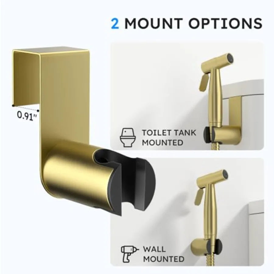 Handheld Bidet Sprayer Stainless Steel For Toilet Adjustable Water Pressure