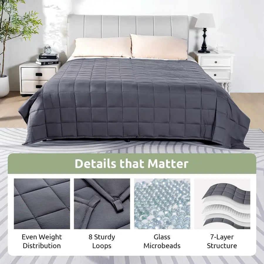 Weighted Blanket For Adults Cotton Breathable Comfort