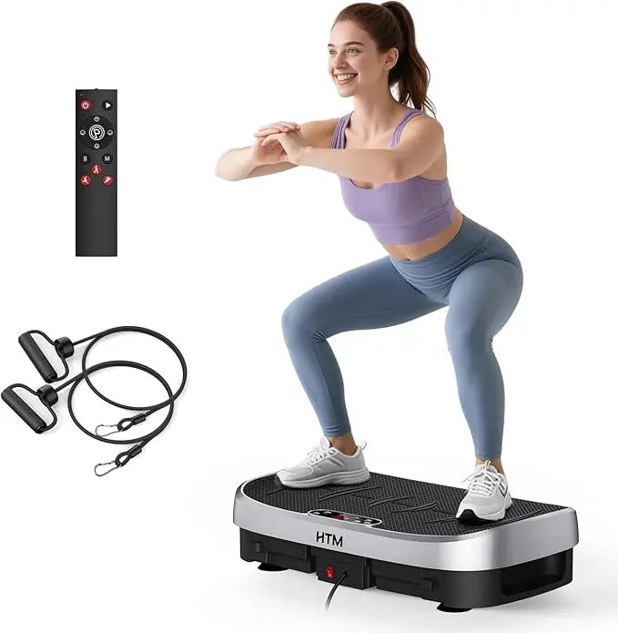 120 Speed Vibration Plate Whole Body Workout Fitness Plate Quiet Operation Vibration Platform Slimming for Home Gym Toning