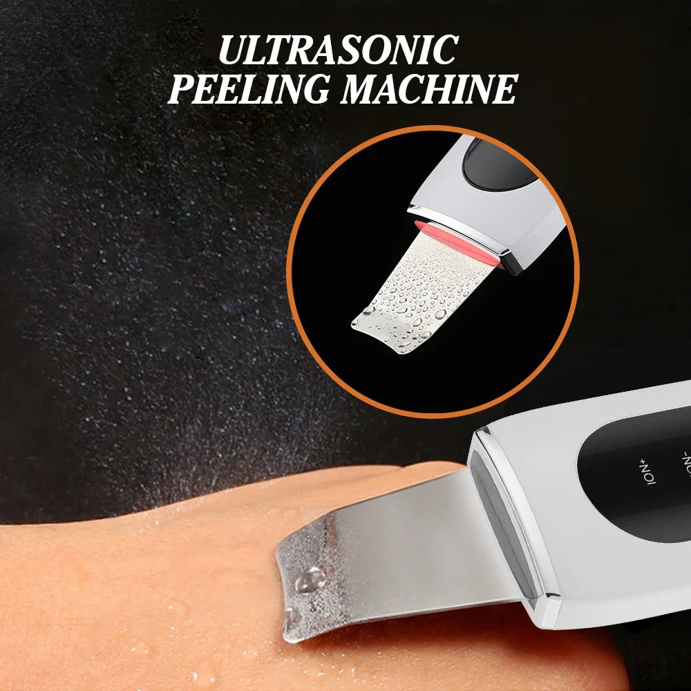 Ultrasonic Skin Scrubber Deep Clean Pore Cleanser Facial Spatula