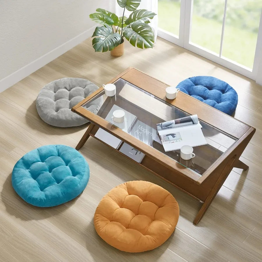 Meditation Floor Corduroy Pillows Set of 2 for Tatami