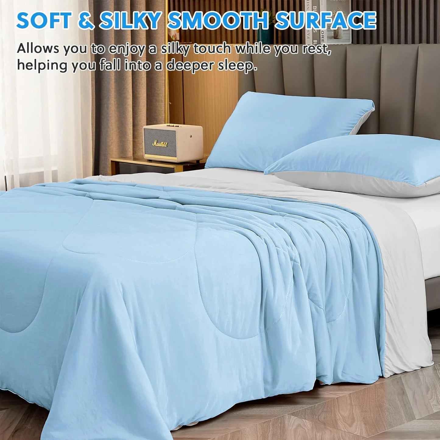 ROSEKIND Cooling Blanket Dual Sided Summer Geometric Bedding