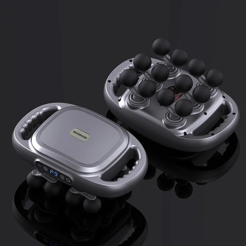 Silent 12-Head Deep Tissue Massage Gun For Full Body