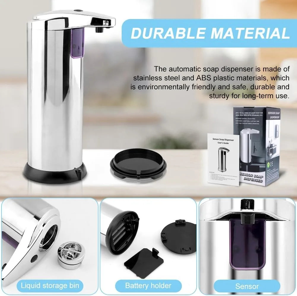 Touchless Infrared Soap Dispenser Large Capacity for Kitchen and Bath