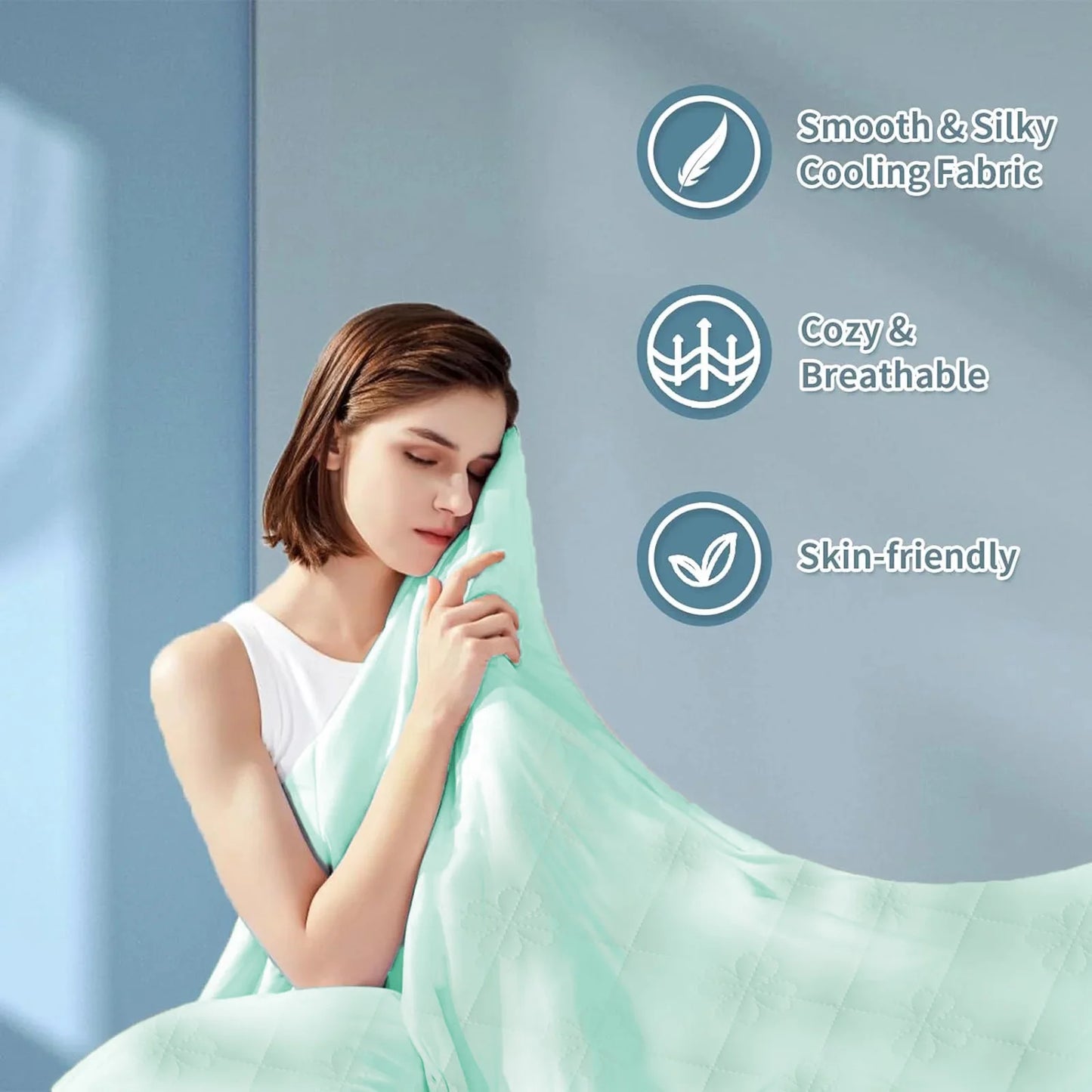 ROSEKIND Cooling Blanket Dual Sided Summer Geometric Bedding