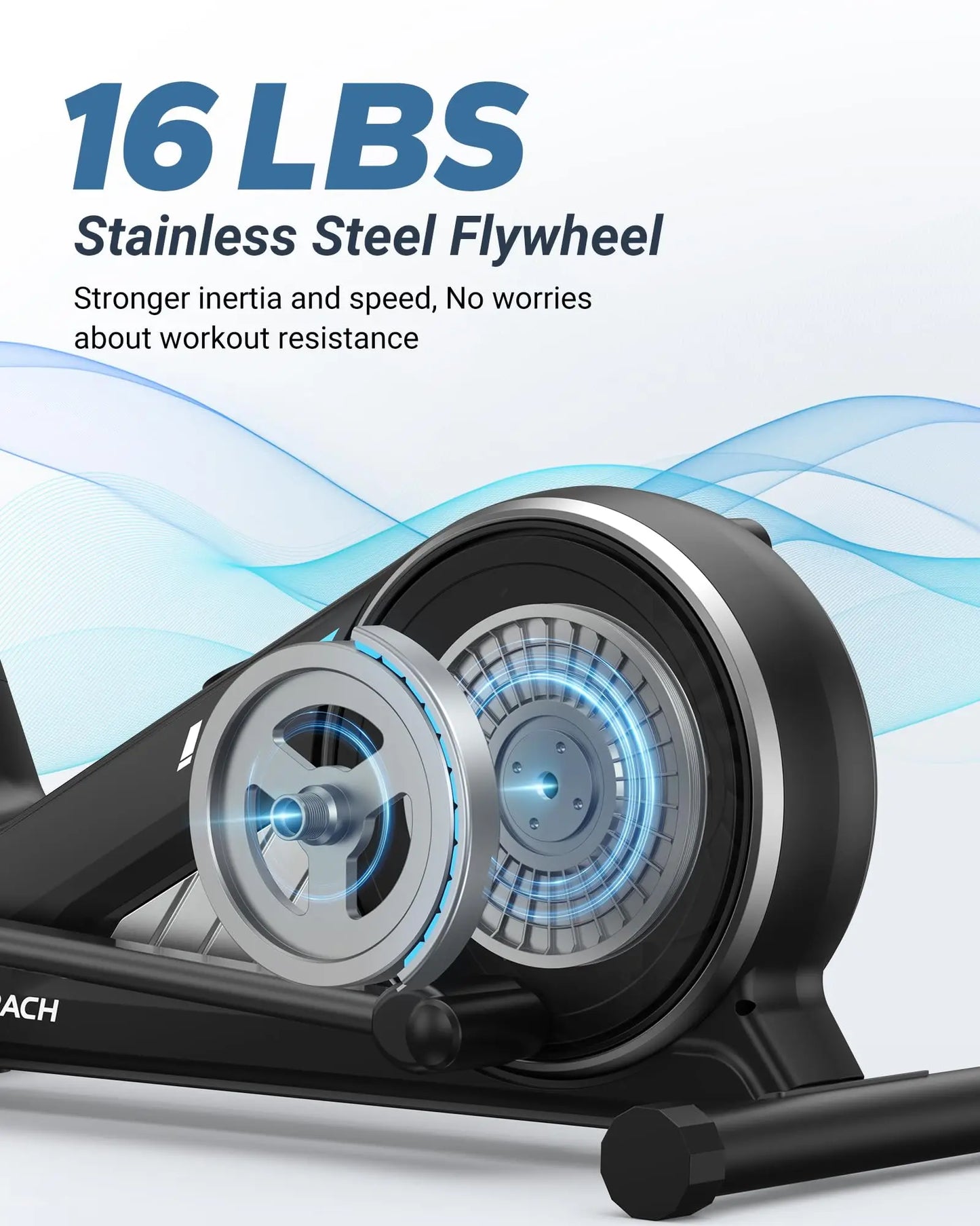 MERACH Elliptical Machine Home 16 Level Magnetic Drive With App