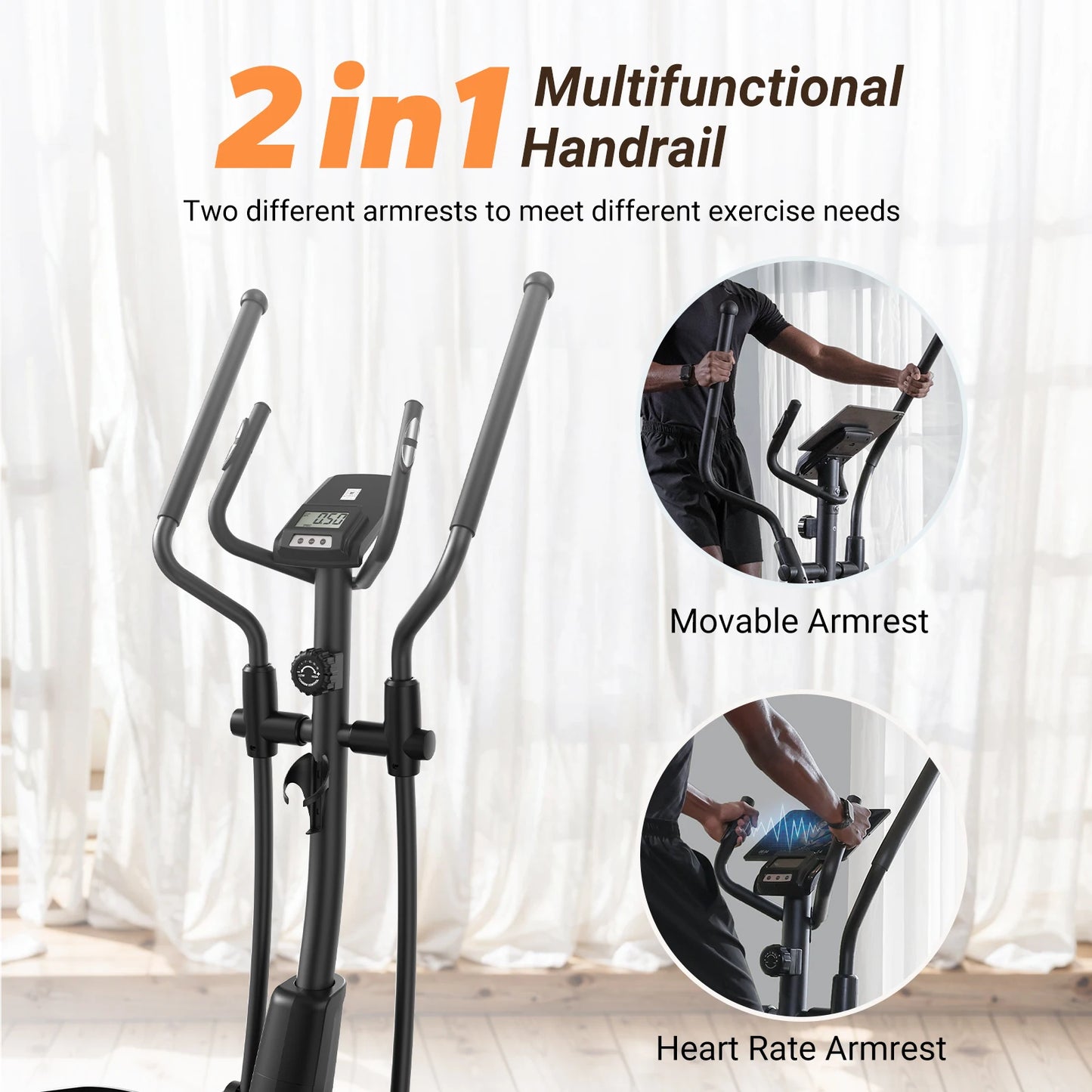 MERACH Elliptical Machine Home 16 Level Magnetic Drive With App