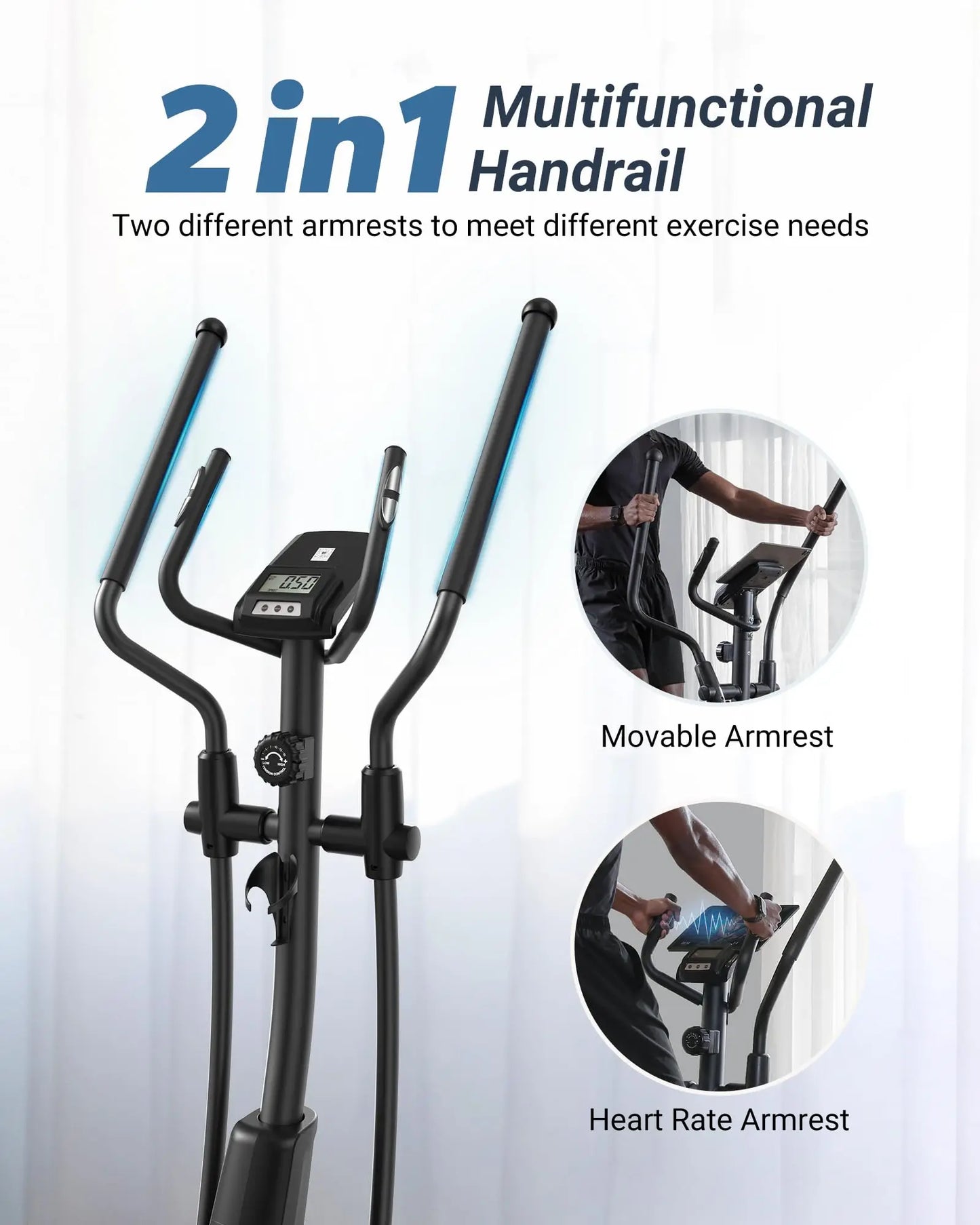 MERACH Elliptical Machine Home 16 Level Magnetic Drive With App