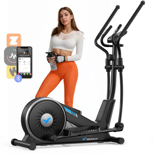 MERACH Elliptical Machine Home 16 Level Magnetic Drive With App