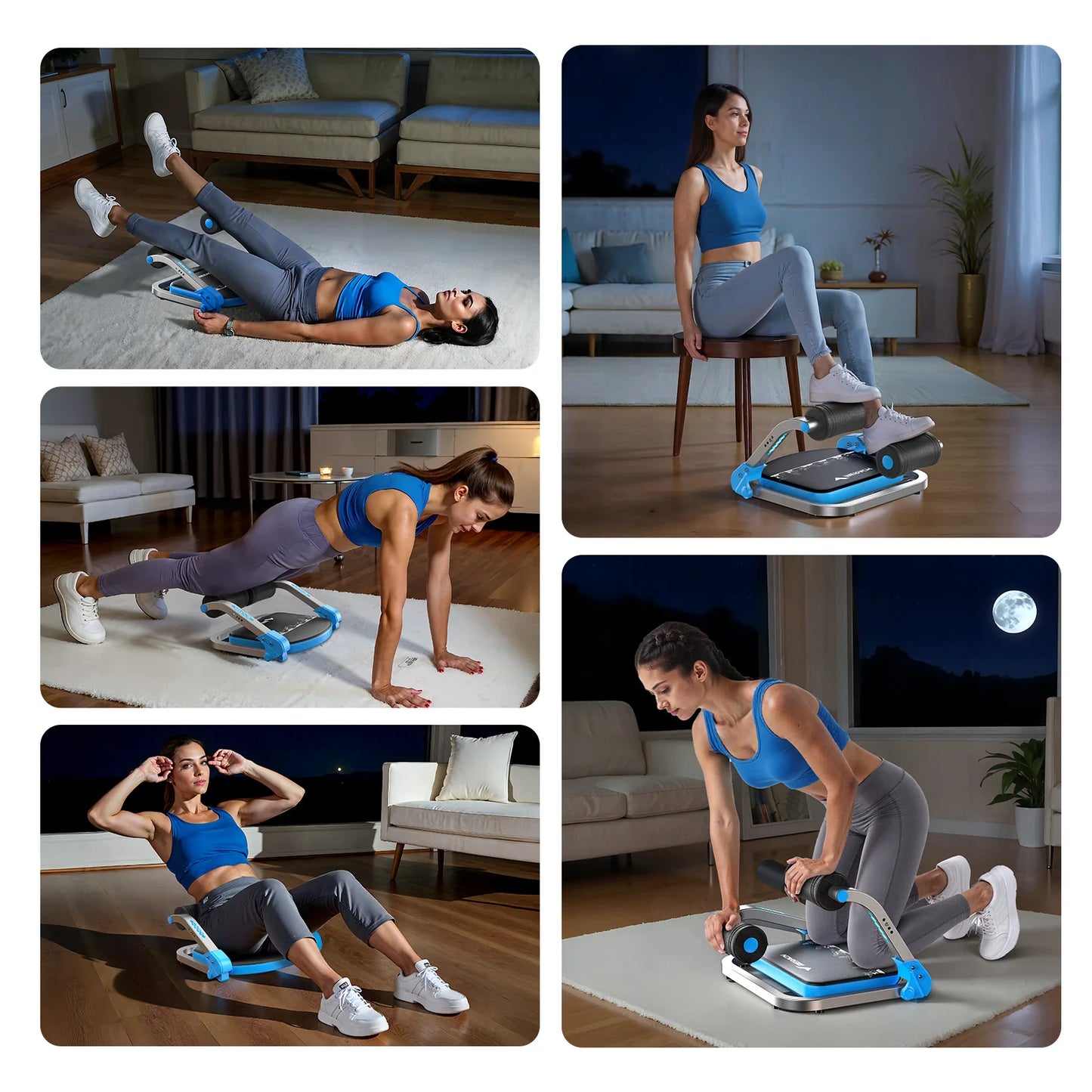 MERACH Ab Machine With Automatic Rebound And 3 Resistance Levels