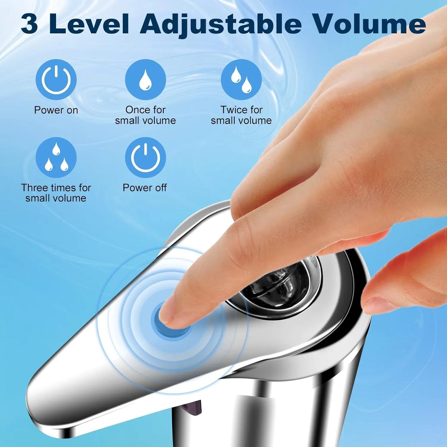 Touchless Infrared Soap Dispenser Large Capacity for Kitchen and Bath