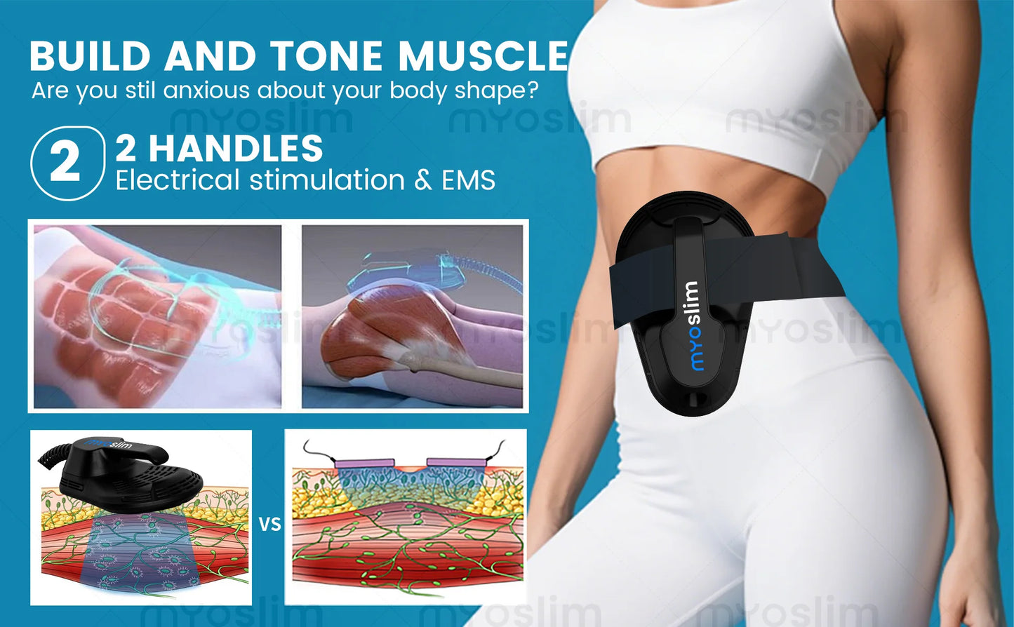 MYOSLIM 6500W EMS Body Slimming Machine For Electromagnetic Muscle Stimulation