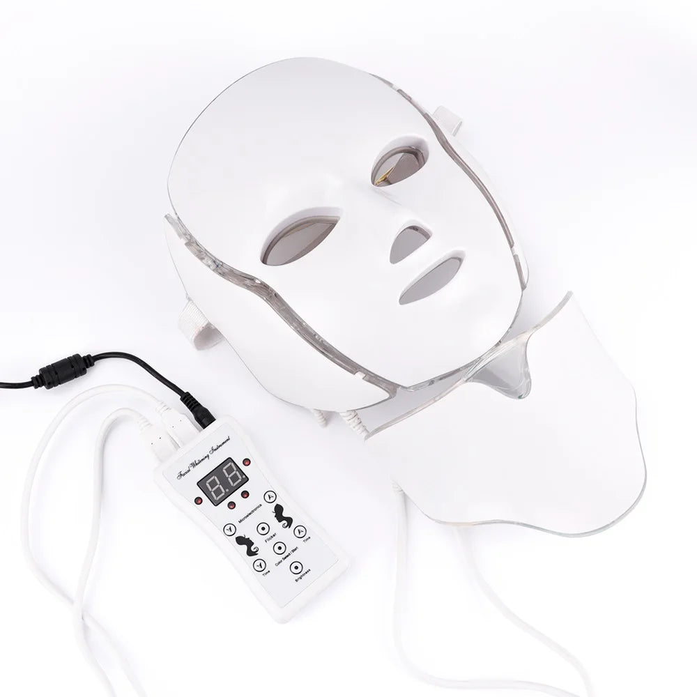 Foreverlily LED Facial Mask With Neck Rejuvenation And Whitening