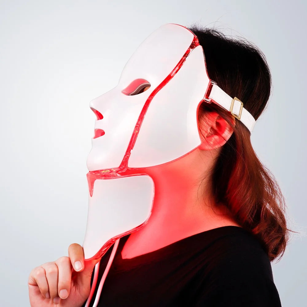 Foreverlily LED Facial Mask With Neck Rejuvenation And Whitening