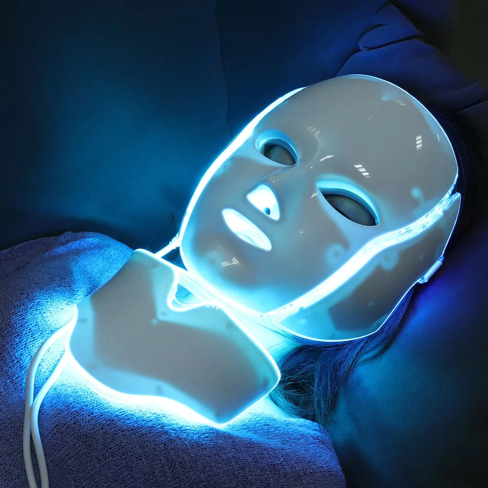 Foreverlily LED Facial Mask With Neck Rejuvenation And Whitening