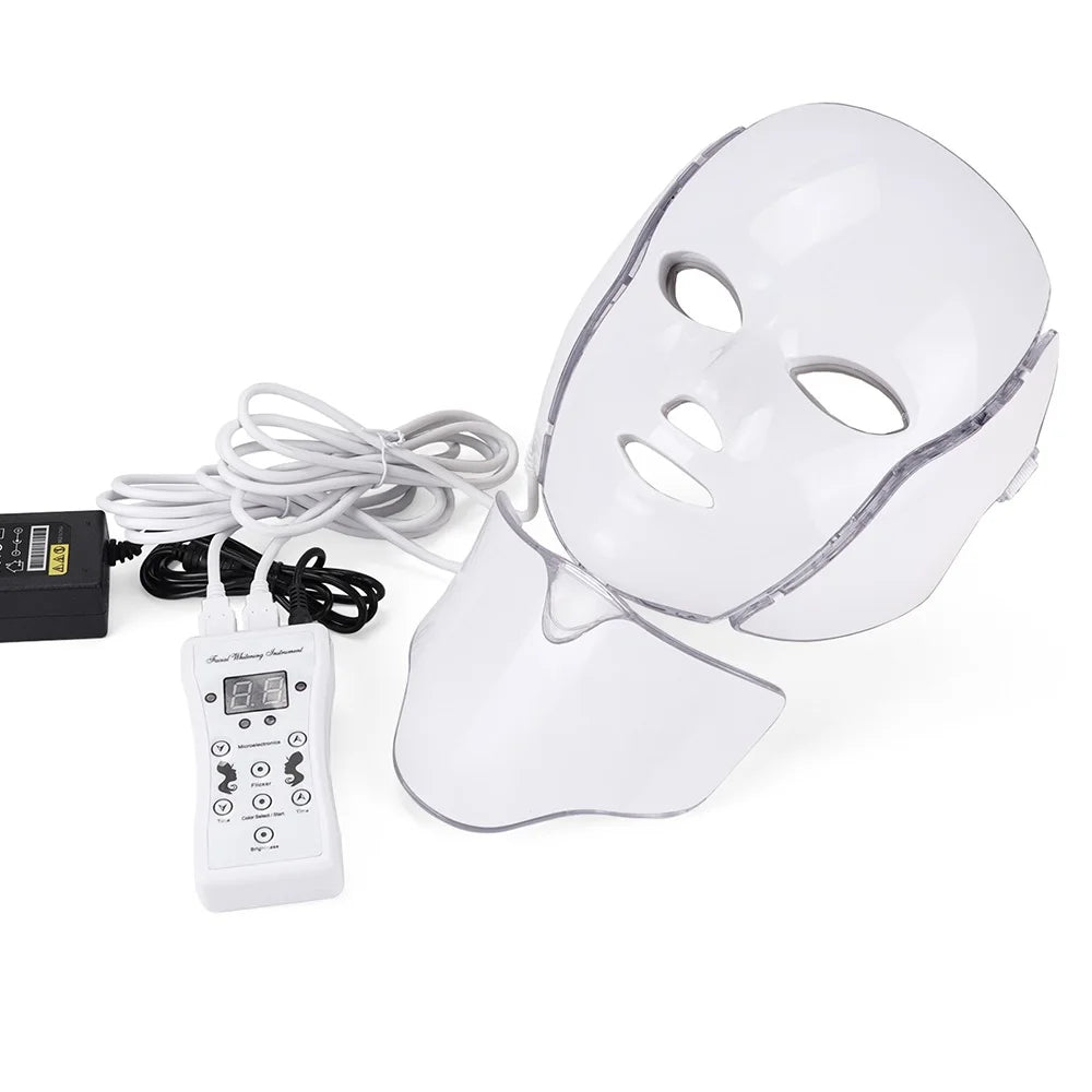 Foreverlily LED Facial Mask With Neck Rejuvenation And Whitening