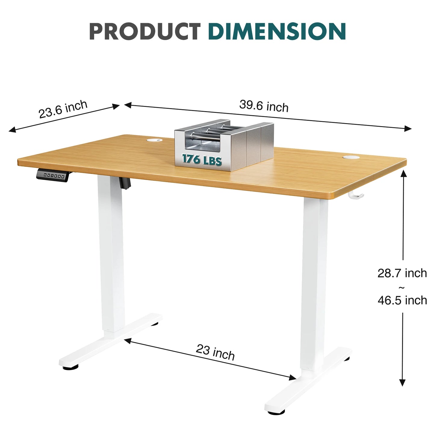 JHK Electric Height Adjustable Ergonomic Standing Desk