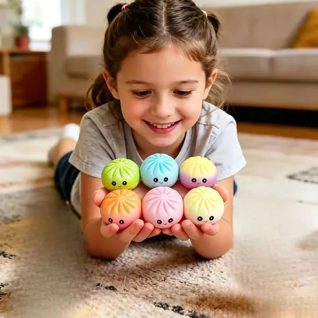 Dumpling Pressure Squishies Cute Bun Toy For Stress Relief Fidget