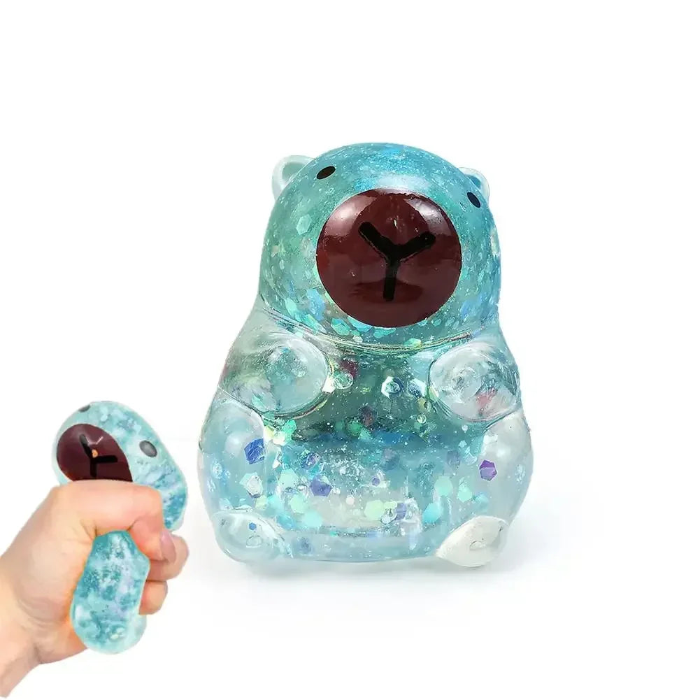 Soft Glitter Capybara Fidget Toy For Effective Stress Relief