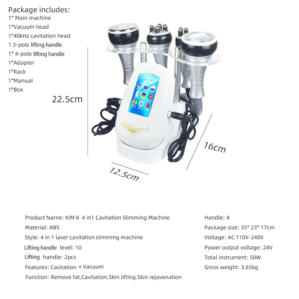 Missheart Cavitation Ultrasonic Body Slimming Machine Vacuum Device