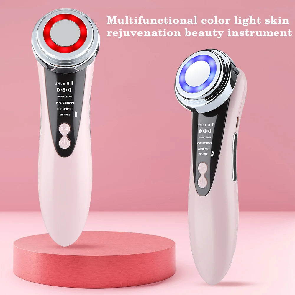 EMS Facial Massager LED Light Therapy Sonic Ion Vibration
