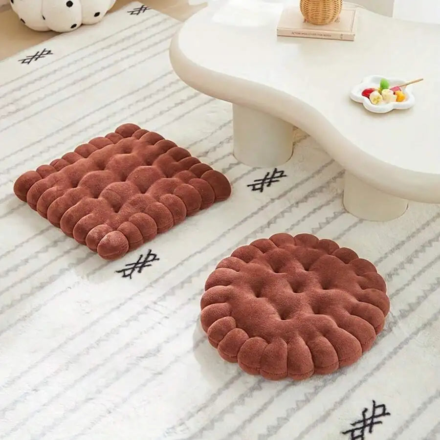 Circular Biscuit Meditation Cotton Floor Cushion Pillow