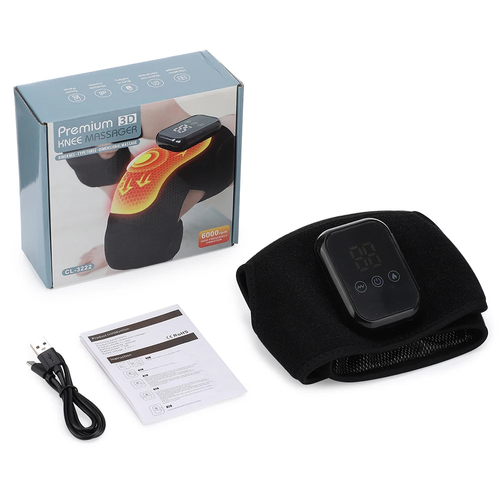 Afdeal Electric Heated Knee Massage Pad With Vibration Therapy