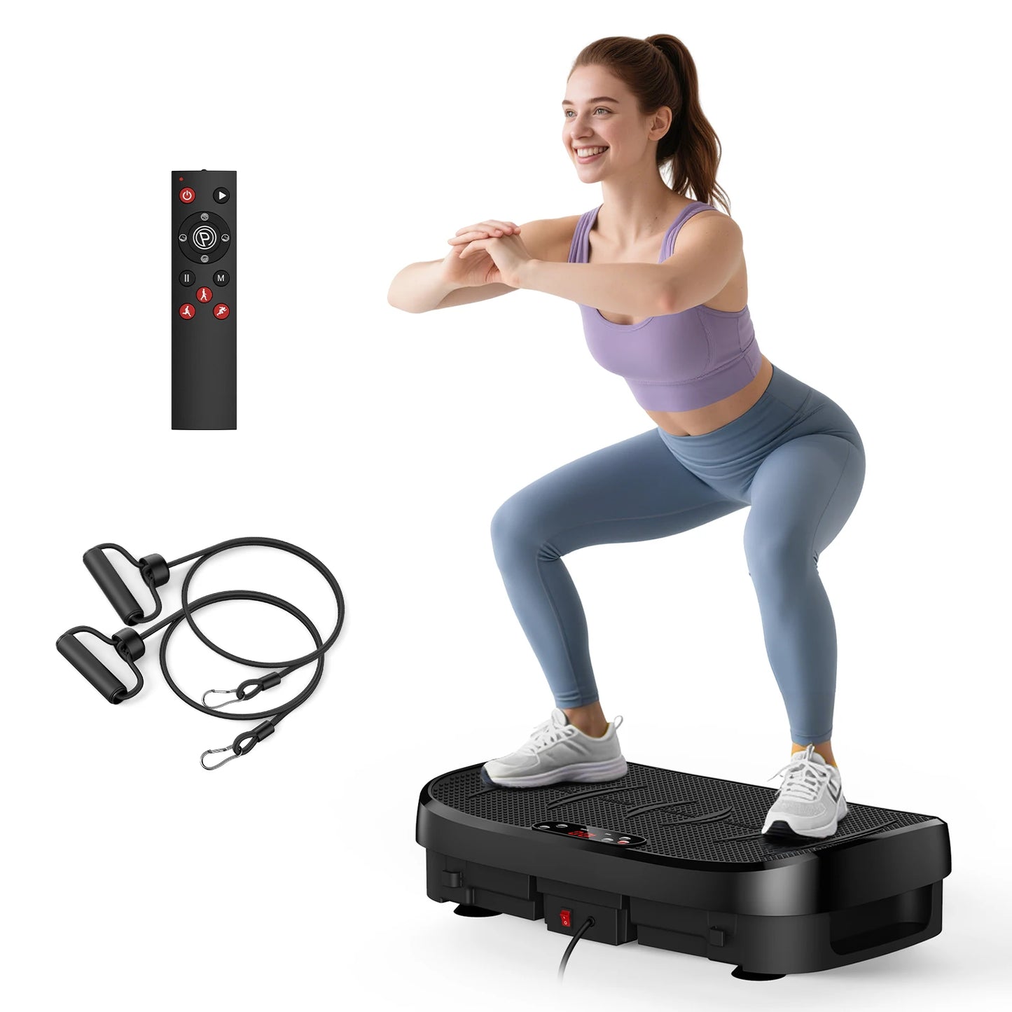 120 Speed Vibration Plate Whole Body Workout Fitness Plate Quiet Operation Vibration Platform Slimming for Home Gym Toning