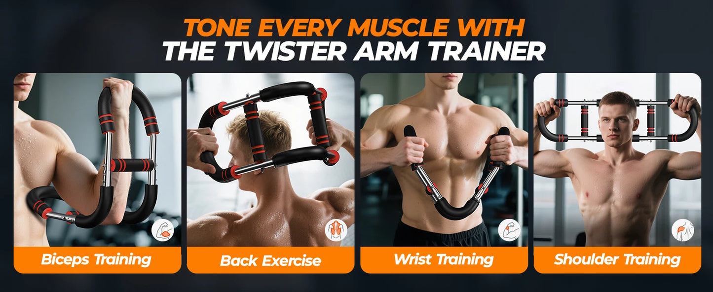 U Shape Arm Trainer Gripper 60-100 Lb Power Twister Bar