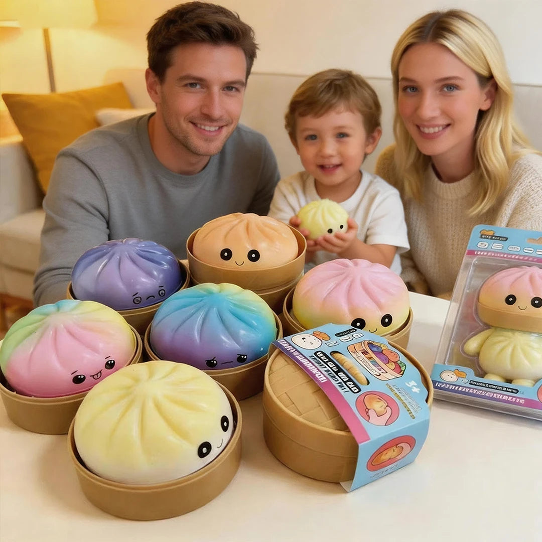 Dumpling Pressure Squishies Cute Bun Toy For Stress Relief Fidget