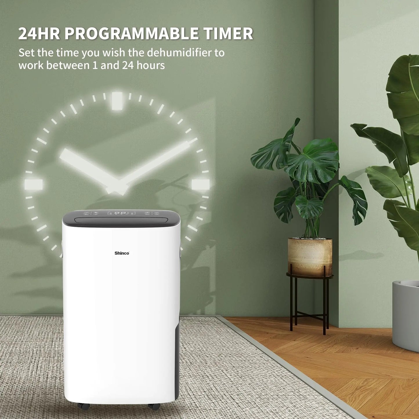 Shinco 86 Pint Dehumidifier For Home Basements With Auto Drain