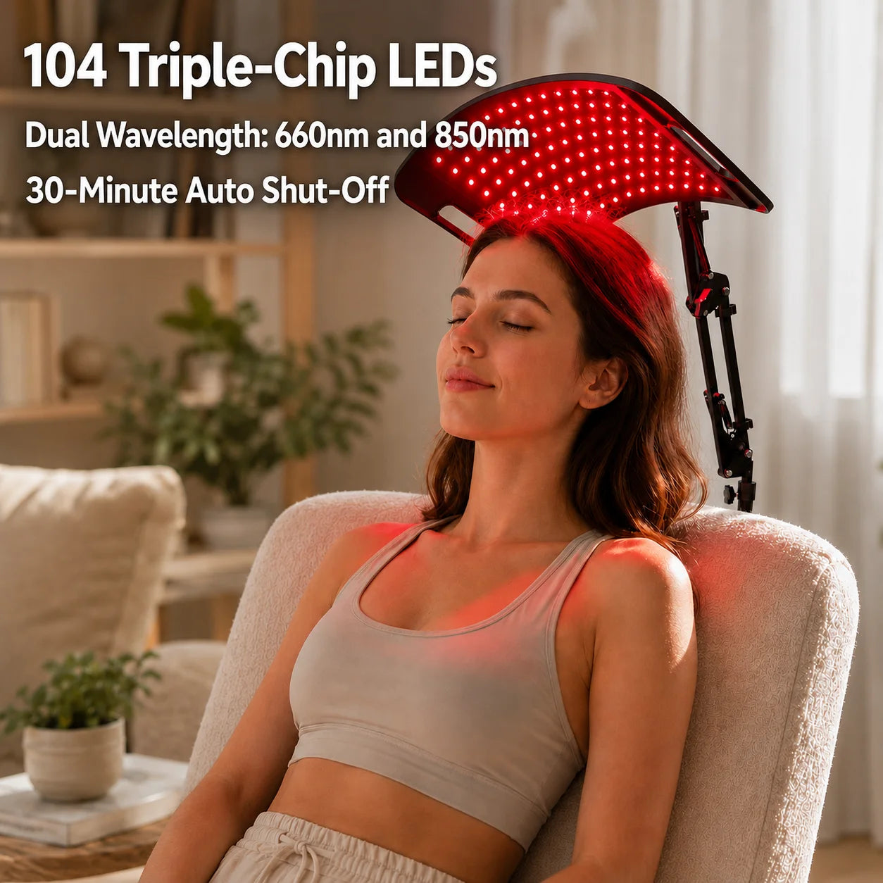 Adjustable Near Infrared Red Light Therapy Panel With Timer