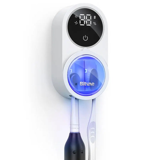 XMSJ Toothbrush Cleaner and Holder With LED Smart Screen