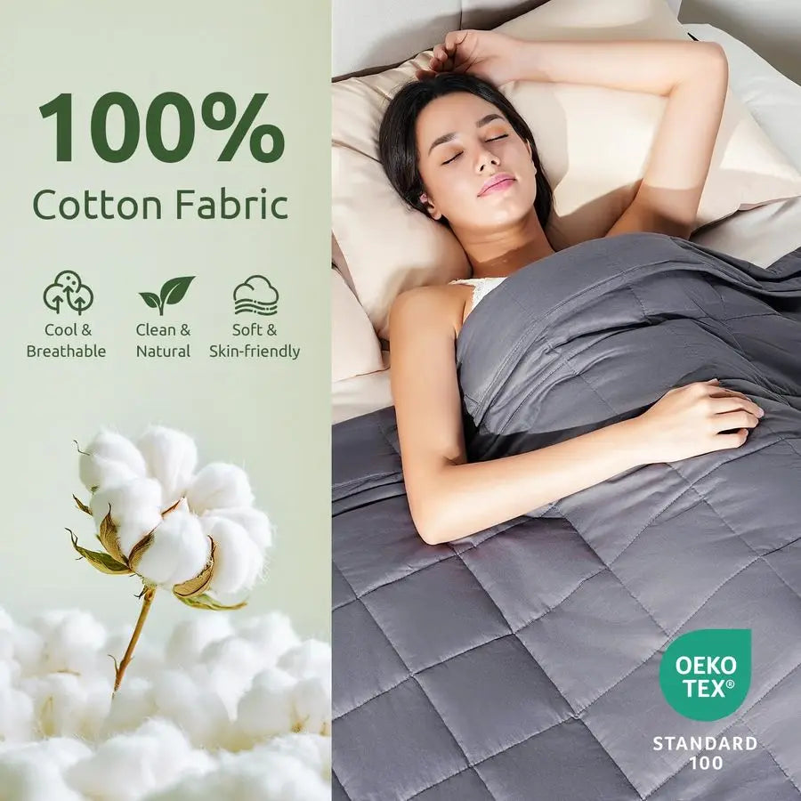 Weighted Blanket For Adults Cotton Breathable Comfort