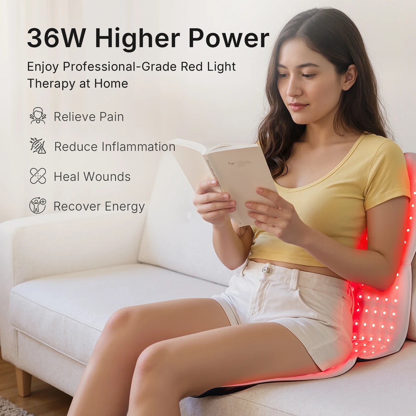 Hello Face LED Light Therapy Mat 660nm 850nm Near Infrared