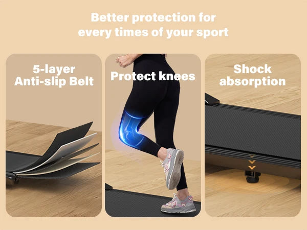 Superun 2in1 Treadmill For Home Walking Running Fitness Machine