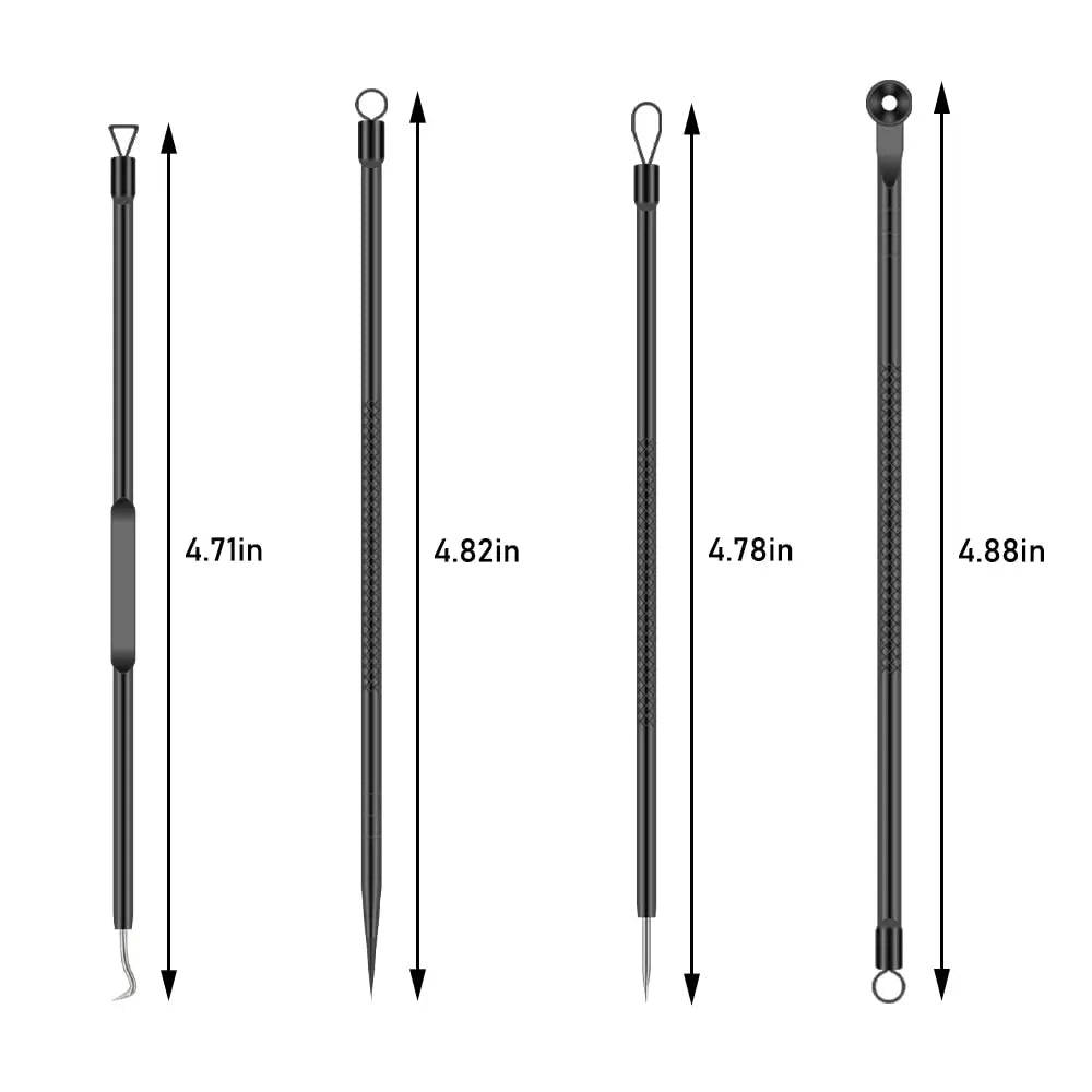 Professional Facial Blackhead Needle Set Stainless Steel Extractors