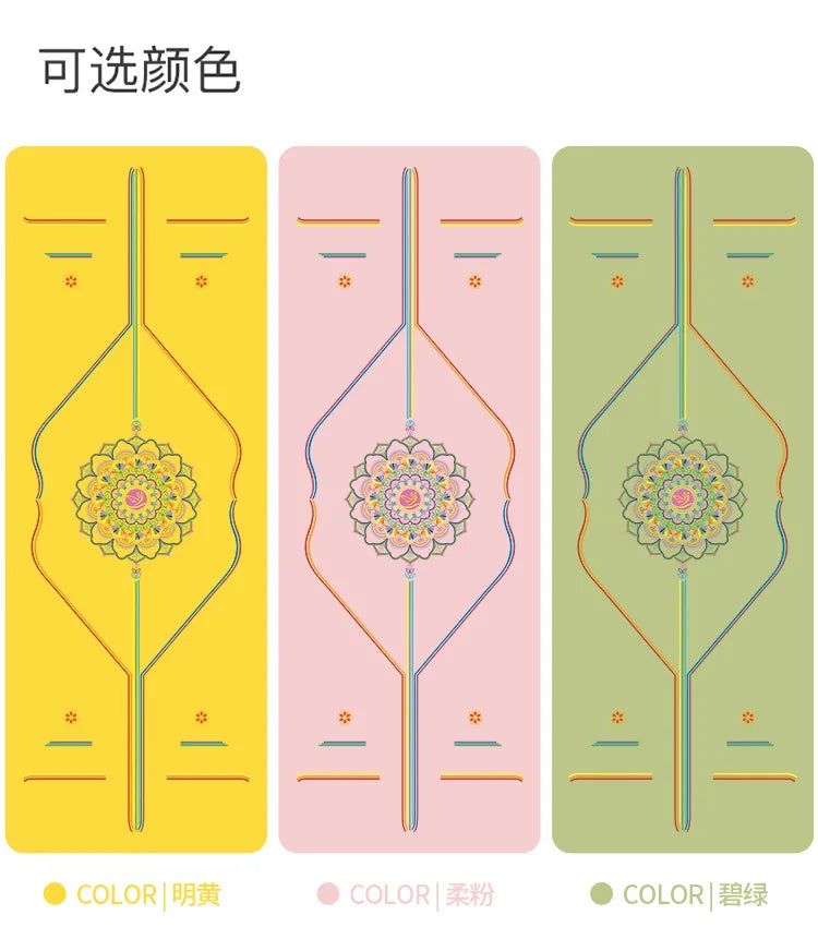 Natural Rubber Yoga Mat Providing Comfortable Cushioning for Regular Exercises