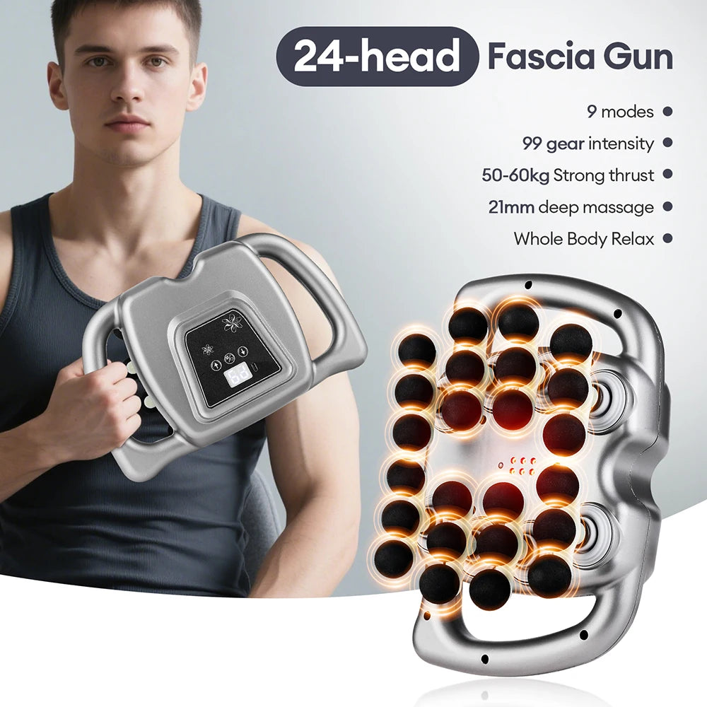 Foreverlily High Frequency Vibration Fascia Gun Professional Body Massager