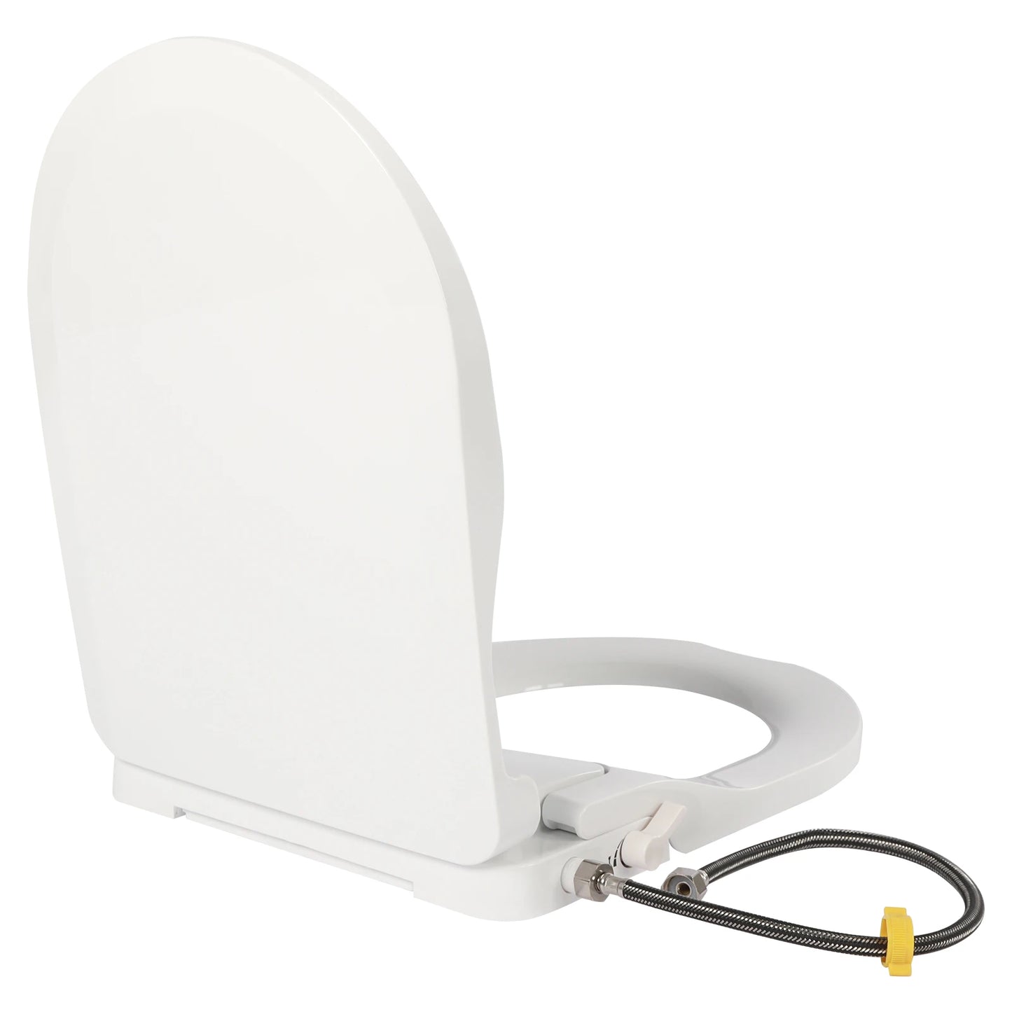 Non-Electric Bidet Toilet Seat With Dual Nozzles For Elongated Toilets