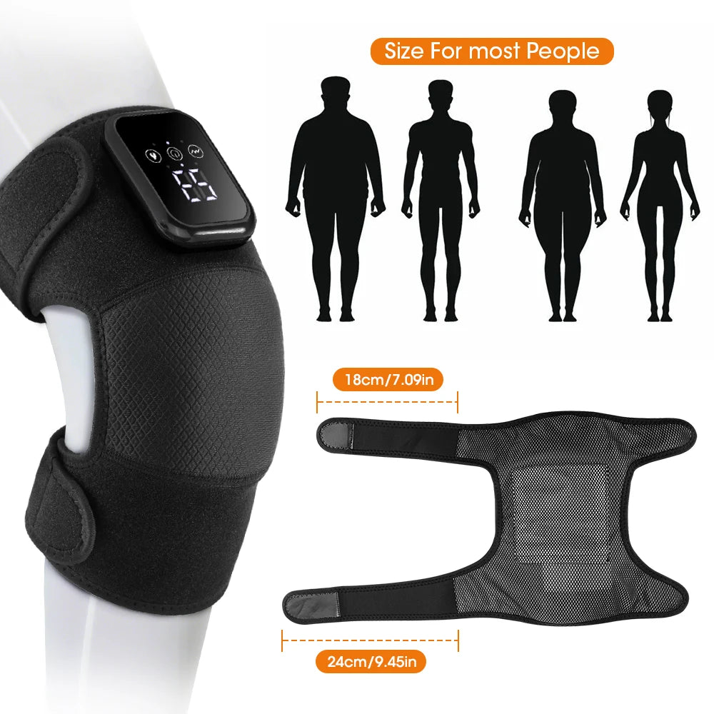 Afdeal Electric Heated Knee Massage Pad With Vibration Therapy