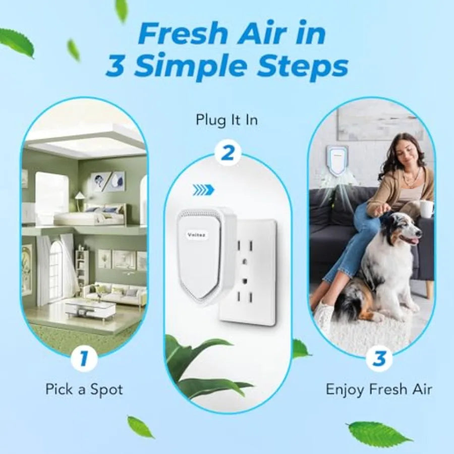 Air Ionizers Plug In Negative Ion Air Purifier Portable Mini For Home