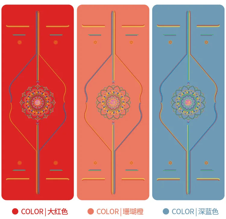 Natural Rubber Yoga Mat Providing Comfortable Cushioning for Regular Exercises