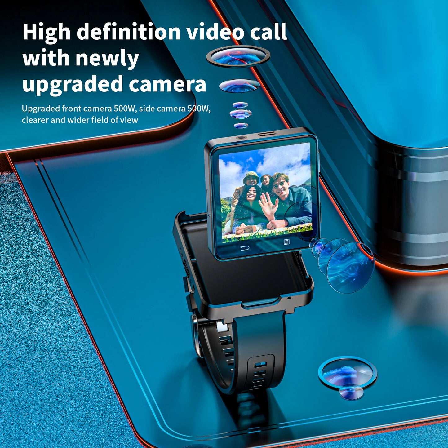 Lokmat Appllp 2 Max Dual Camera Smart Watch Phone Pro