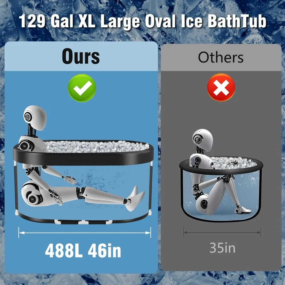 Upgrade Oval Ice Bath Tub For Athletes And Recovery