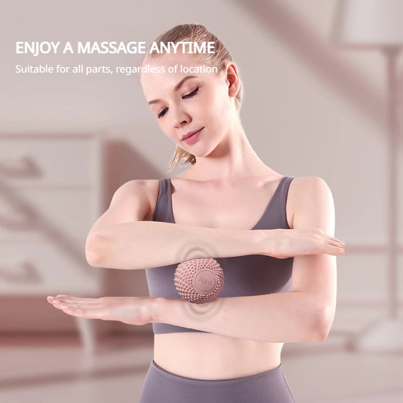 Fascial Ball Foot Massage Ball Yoga Muscle Relaxation Hedgehog Magnetic Fitness Arch Peanut Pilates Ball Home Gym Equipment