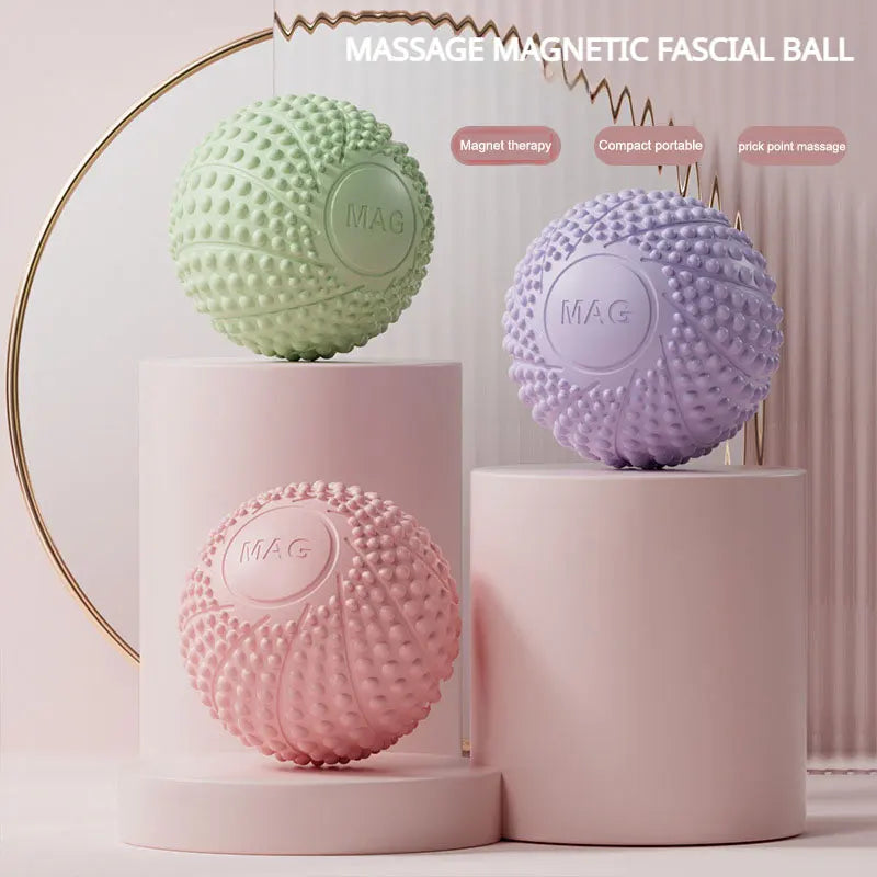 Fascial Ball Foot Massage Ball Yoga Muscle Relaxation Hedgehog Magnetic Fitness Arch Peanut Pilates Ball Home Gym Equipment