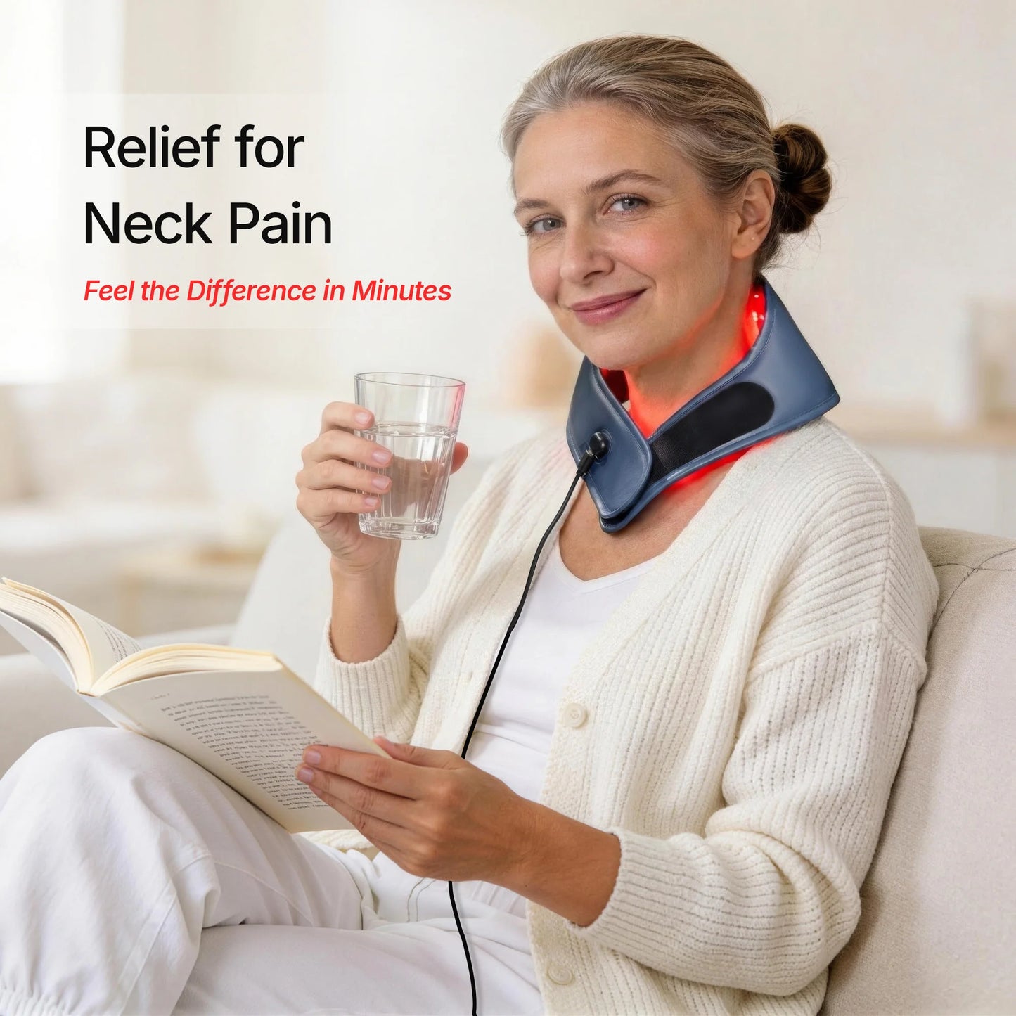 Hello Face L1 Portable Neck Pain Relief LED Therapy Device
