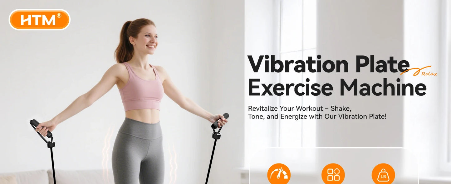 Vibration Plate Exercise Machine Full Body Shaker With Adjustable Speed